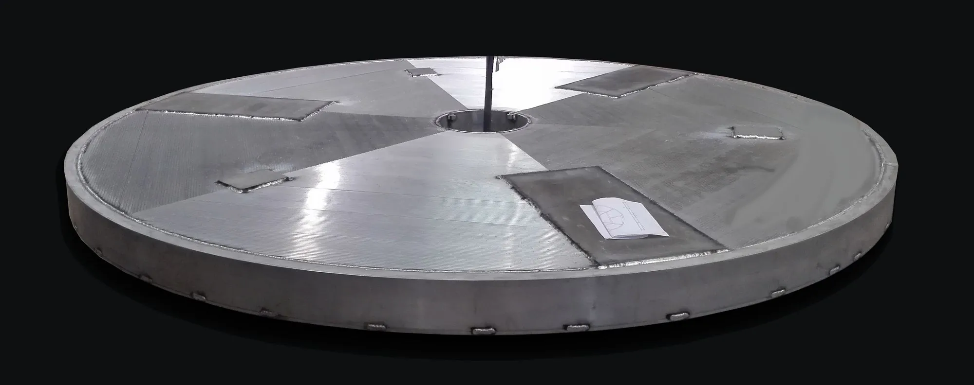 Plataforma circular de aluminio